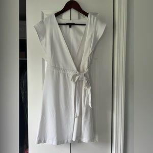 Banana republic wrap dress white